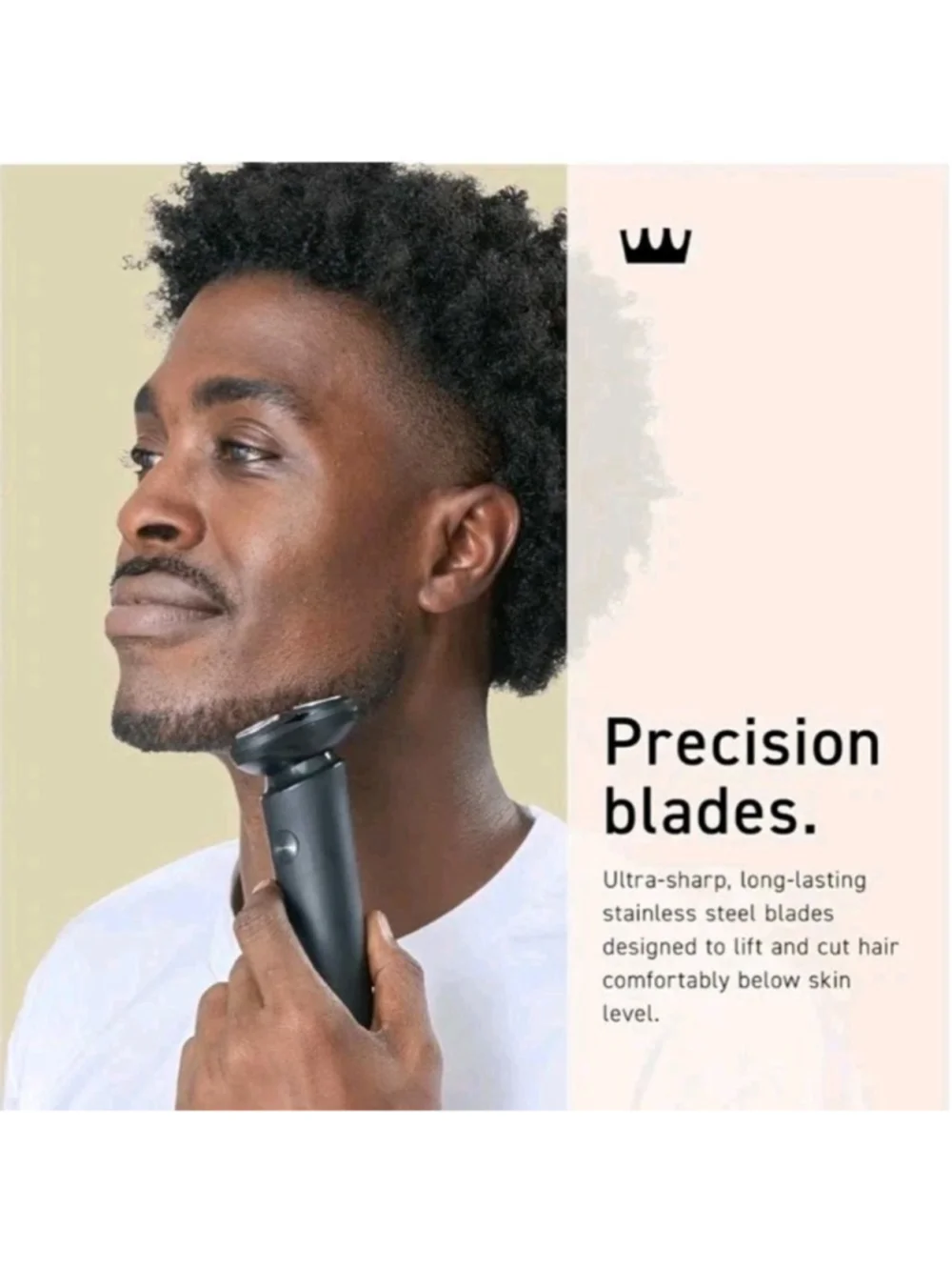 Cremo Rotary Shaver for Men, Cordless Foil Shaver with Multi-Foil Floating Head,